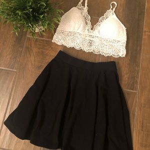 Black skater skirt